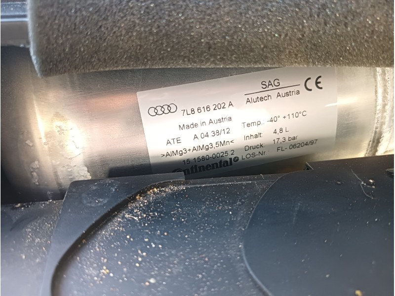 Recambio de acumulador central amortiguacion para audi q7 (4l) 4.2 v8 32v tdi biturbo referencia OEM IAM 7L8616202A  