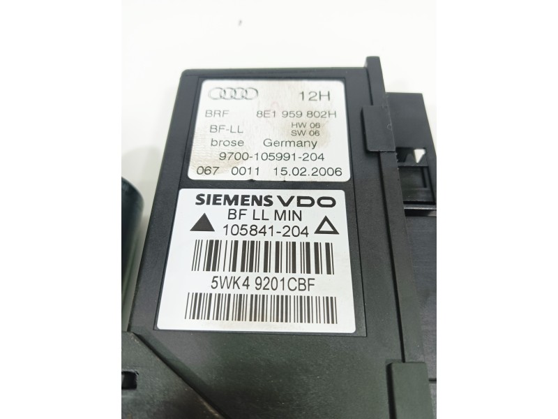 Recambio de motor elevalunas trasero izquierdo para audi a4 berlina (8e) 2.0 tdi referencia OEM IAM 8E1959802H  