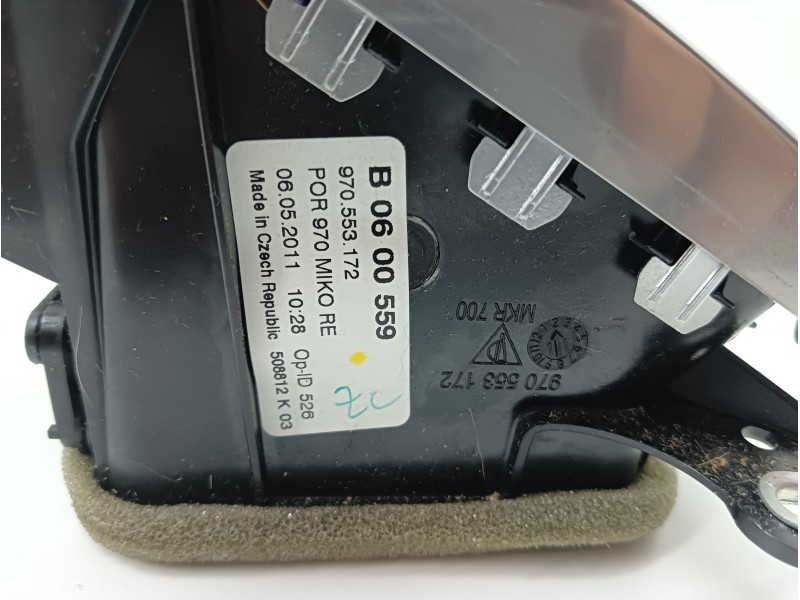 Recambio de rejilla aireadora para porsche panamera 4.8 v8 turbo cat referencia OEM IAM 970553172  