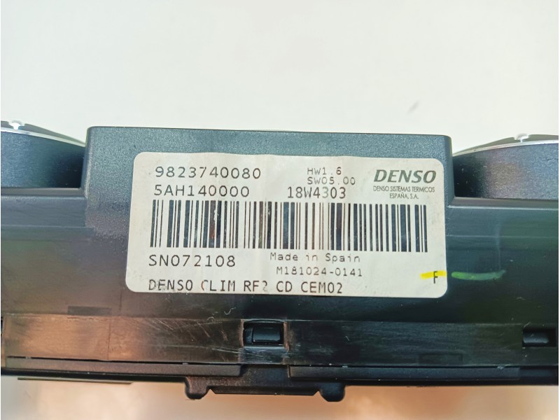 Recambio de mando climatizador para citroën c-elysée 1.5 blue-hdi fap referencia OEM IAM 9823740080  
							