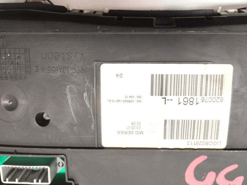 Recambio de cuadro instrumentos para renault clio iii 1.5 dci diesel referencia OEM IAM 8200761861L  