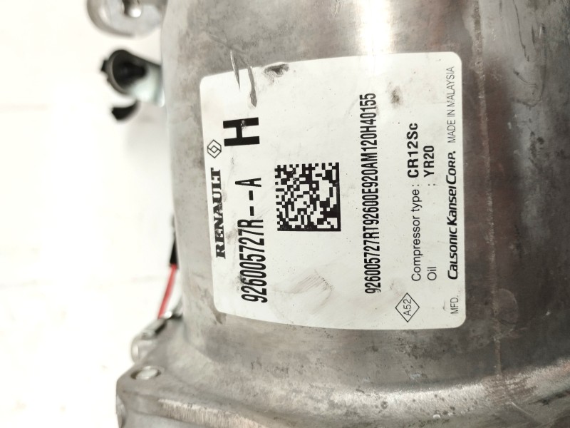 Recambio de compresor aire acondicionado para dacia lodgy ambiance referencia OEM IAM 926005727R  