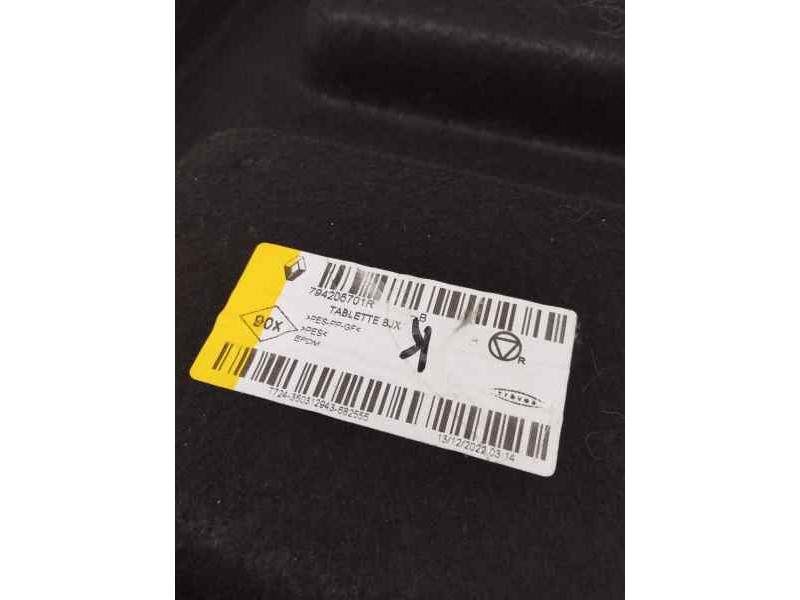 Recambio de bandeja trasera para dacia sandero sl 2019 referencia OEM IAM 794205701R  