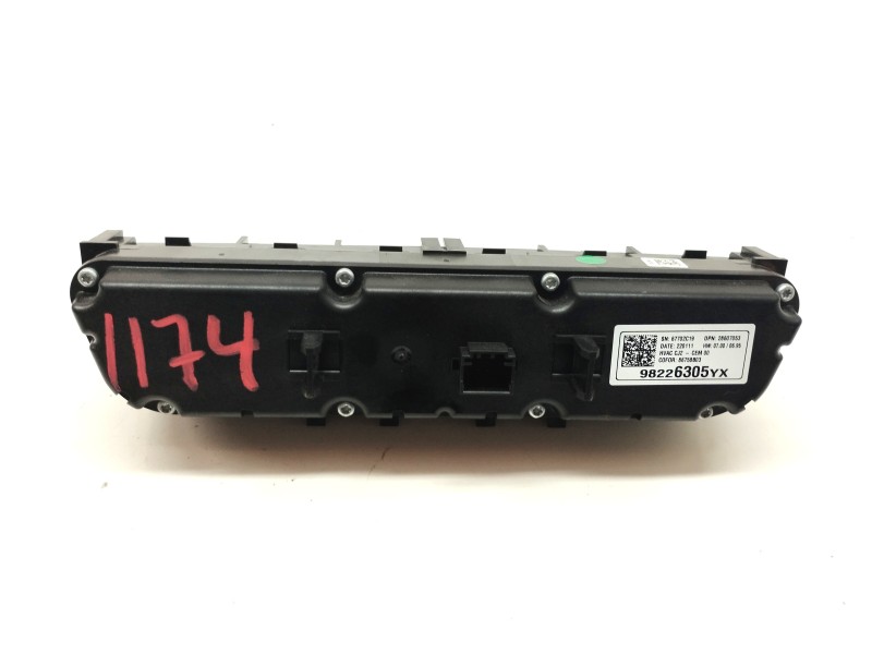 Recambio de mando climatizador para opel crossland x 1.2 referencia OEM IAM 98226305YX  