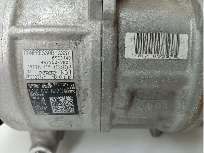 Recambio de compresor aire acondicionado para seat ibiza (kj1) 1.6 tdi referencia OEM IAM 757201809  