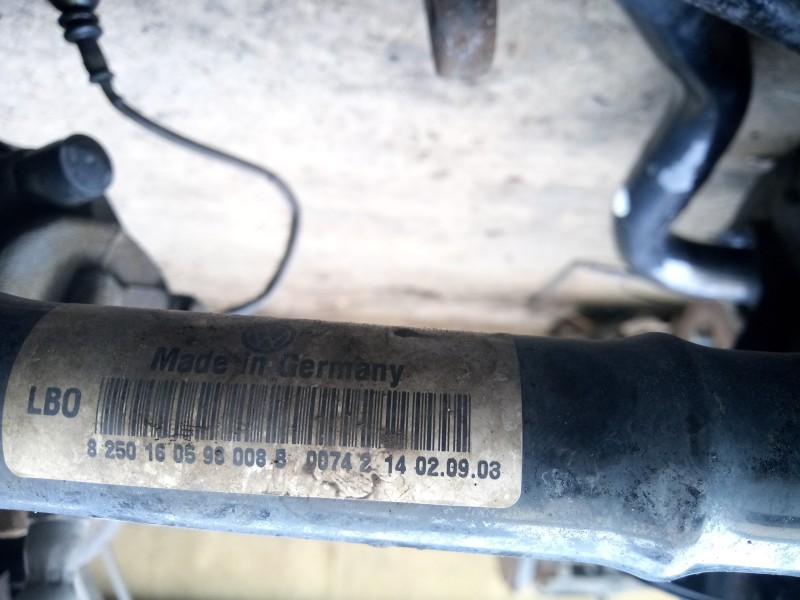 Recambio de transmision delantera izquierda para volkswagen touareg (7la) 2.5 tdi referencia OEM IAM 7L6407271B  