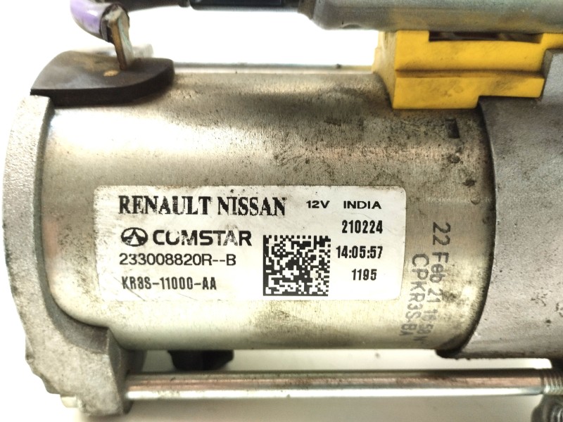 Recambio de motor arranque para renault captur ii 1.0 tce bivalent. gasolina / gpl referencia OEM IAM 233008820RB  
							