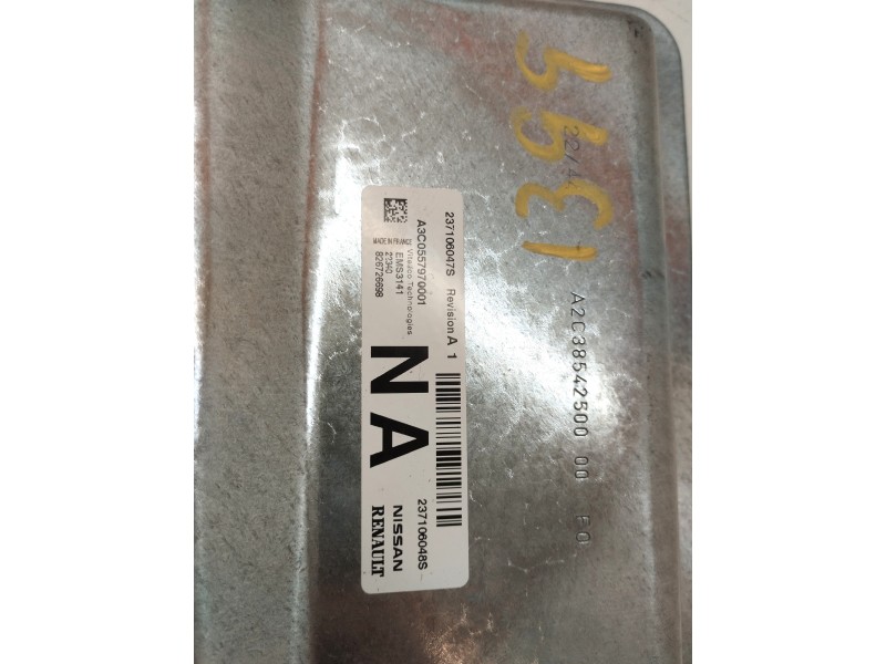 Recambio de centralita motor uce para dacia sandero sl 2019 referencia OEM IAM 237106047S  