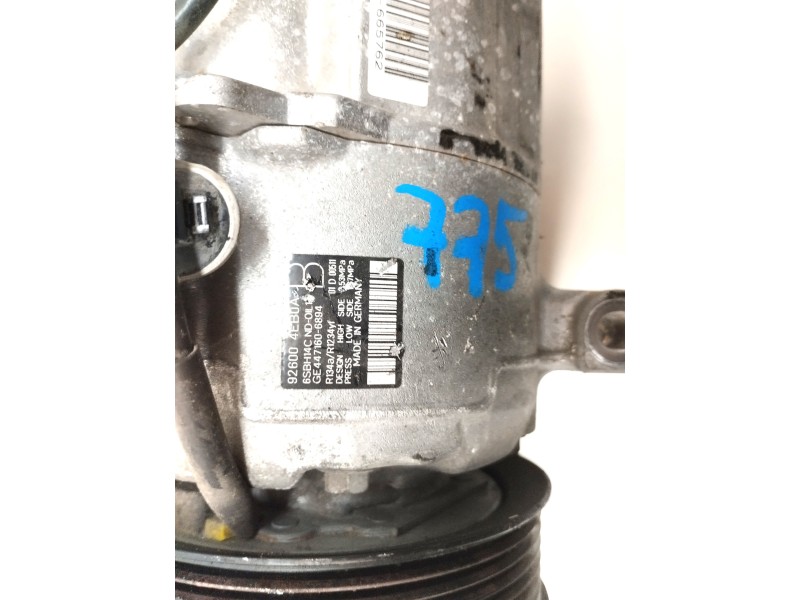 Recambio de compresor aire acondicionado para renault talisman grandtour 1.7 blue dci diesel fap referencia OEM IAM 926004EB0A  
							