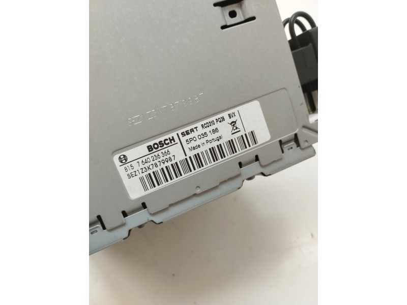 Recambio de sistema audio / radio cd para seat altea xl (5p5) 1.6 tdi referencia OEM IAM 5P0035186  