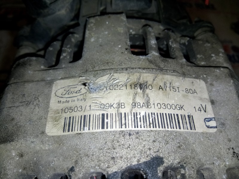 Recambio de alternador para ford focus berlina (cak) 1.6 16v cat referencia OEM IAM 98AB10300GK  
							