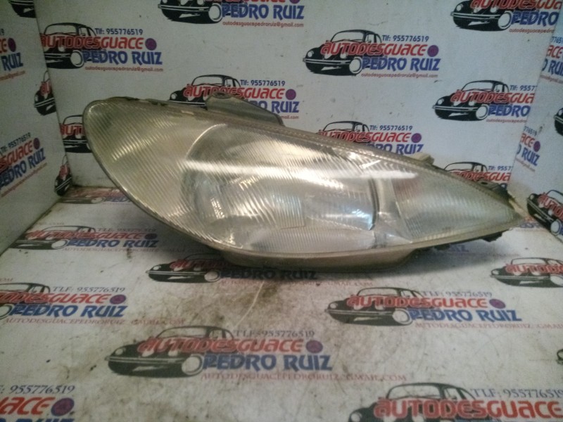 Recambio de faro derecho para peugeot 206 berlina referencia OEM IAM   