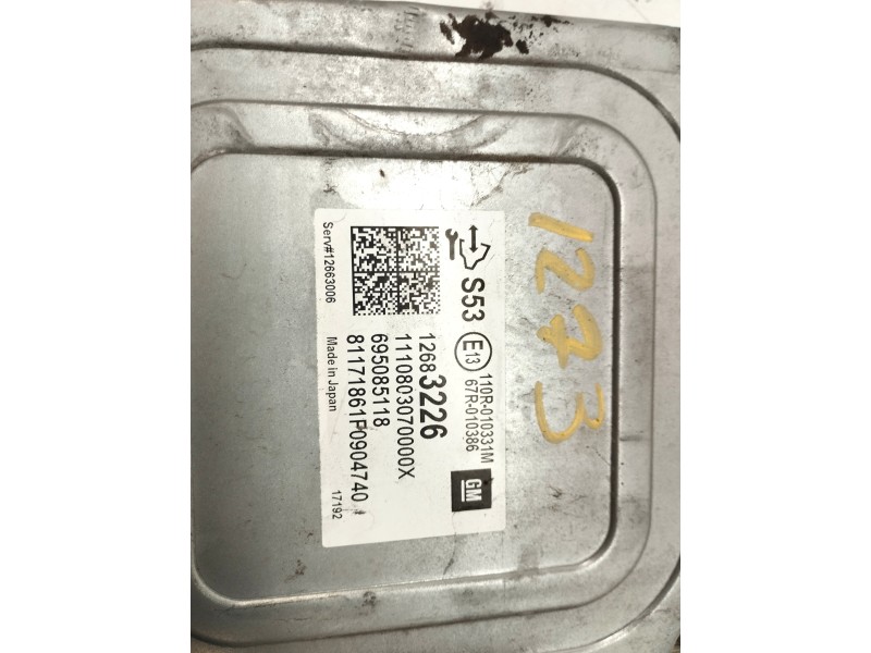 Recambio de centralita motor uce para opel corsa e selective referencia OEM IAM 110R010331M  