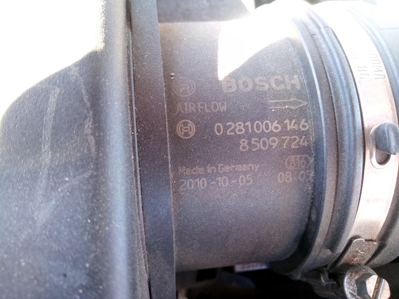 Recambio de caudalimetro para bmw serie 1 berlina (e81/e87) 2.0 16v diesel cat referencia OEM IAM 0281006146  
							