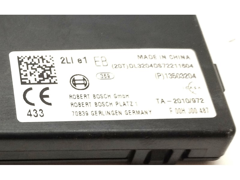 Recambio de centralita cierre para opel corsa e selective referencia OEM IAM 13503204  