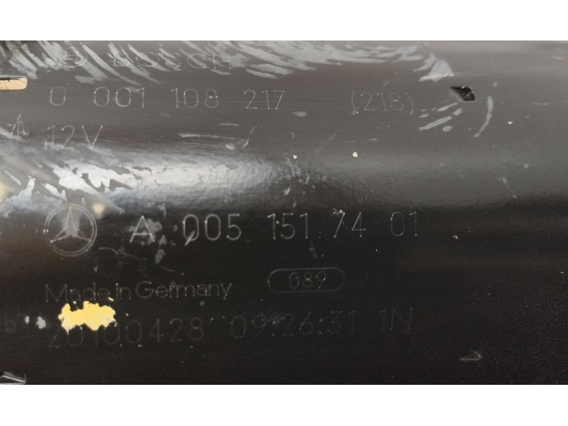Recambio de motor arranque para mercedes-benz clase a (w169) 2.0 cdi cat referencia OEM IAM A0051517401  
							