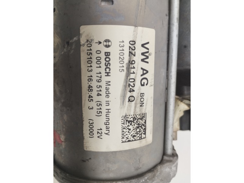 Recambio de motor arranque para volkswagen golf vii lim. (5g1) advance bluemotion referencia OEM IAM 02Z911024Q  