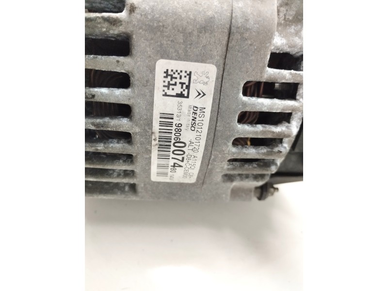 Recambio de alternador para peugeot 208 1.2 12v e-vti referencia OEM IAM 9806007480  