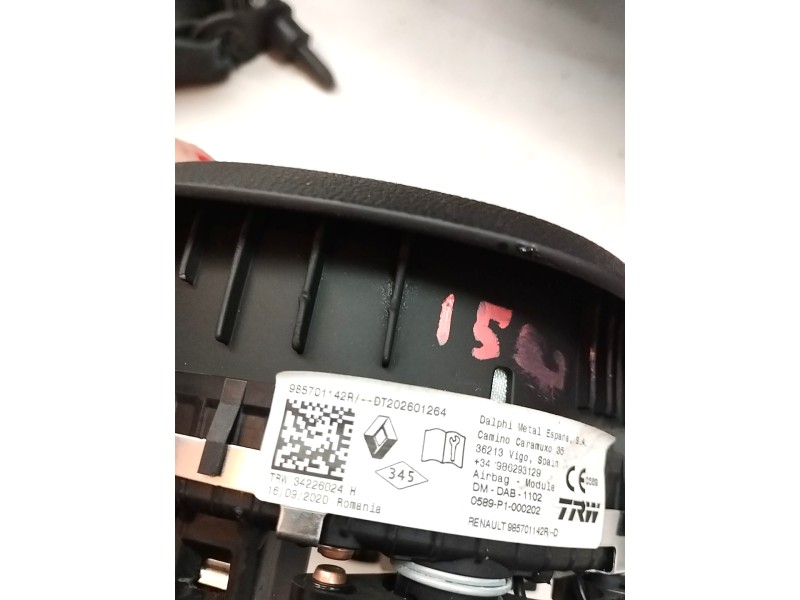 Recambio de kit airbag para dacia sandero 1.5 blue dci diesel fap cat referencia OEM IAM 98570114R  