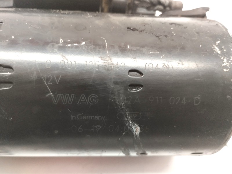 Recambio de motor arranque para volkswagen polo (9n1) 1.4 tdi referencia OEM IAM 02A911024D  
