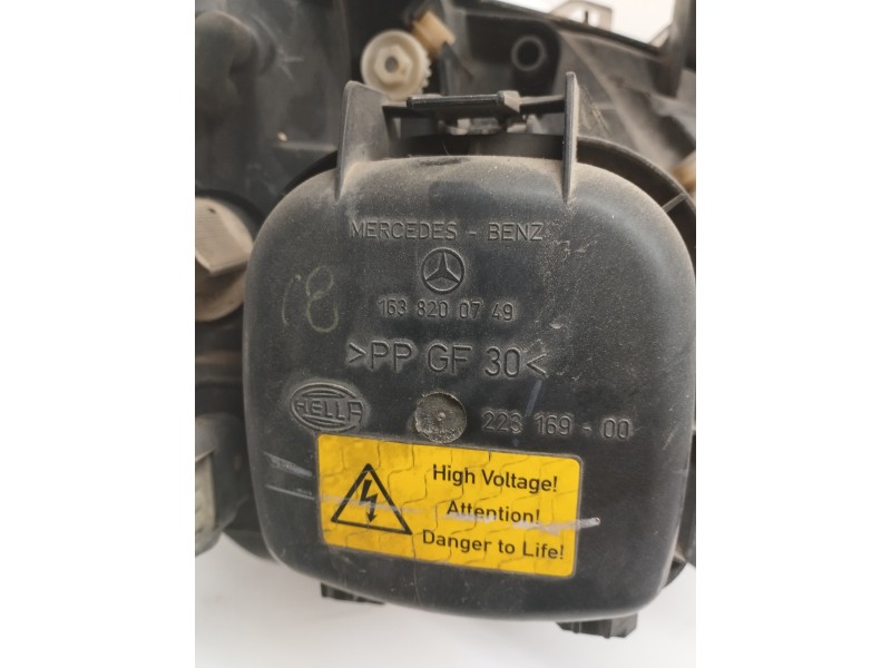 Recambio de faro izquierdo para mercedes-benz clase m (w163) 2.7 cdi 20v cat referencia OEM IAM 1638200749  
							