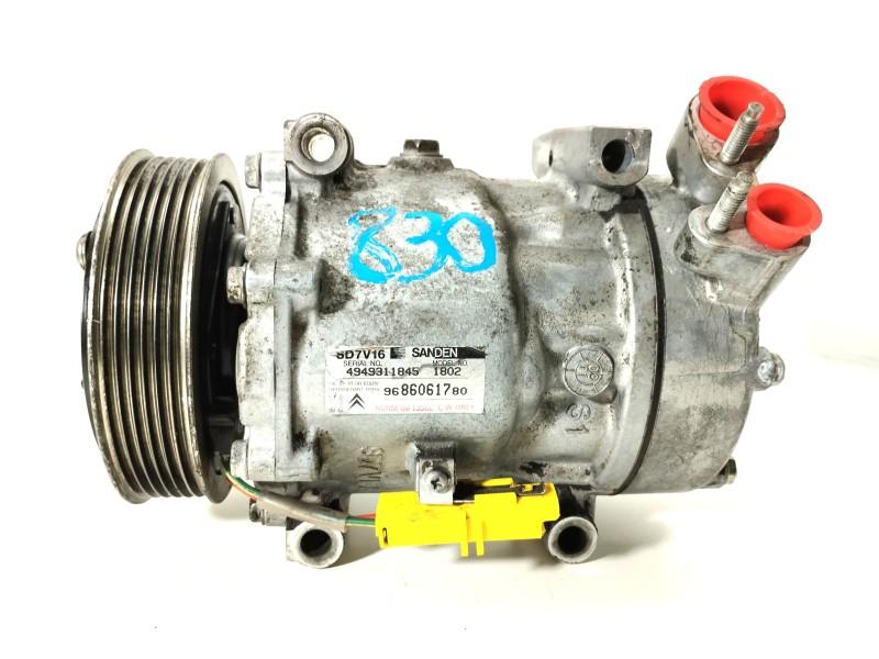 Recambio de compresor aire acondicionado para citroën xsara picasso 1.6 16v hdi referencia OEM IAM 9686061780  
							