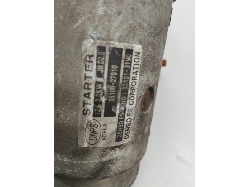 Recambio de motor arranque para hyundai sonata (nf) 2.0 crdi cat referencia OEM IAM 3610027010  