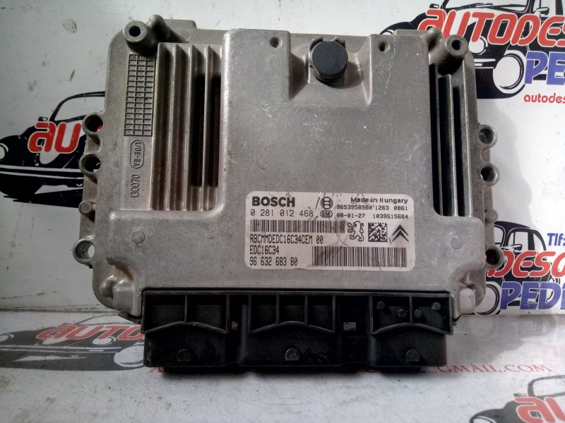 Recambio de centralita motor uce para citroën xsara picasso 1.6 16v hdi referencia OEM IAM 9653958980  