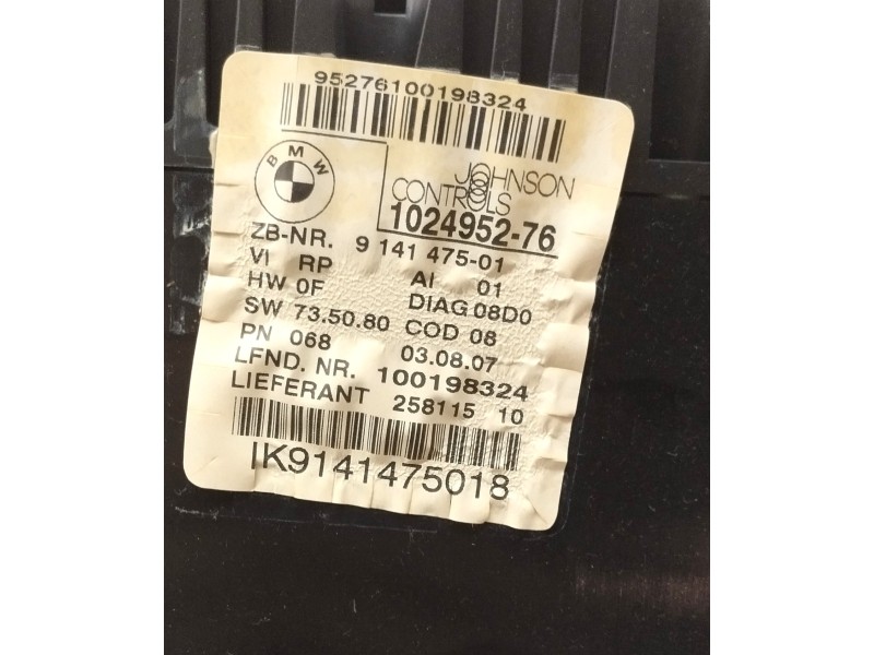 Recambio de cuadro instrumentos para bmw serie 1 berlina (e81/e87) 2.0 turbodiesel cat referencia OEM IAM 102495276  
