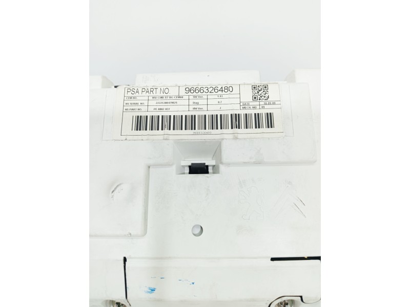 Recambio de cuadro instrumentos para citroën c5 station wagon 2.0 hdi fap referencia OEM IAM 9666326480  