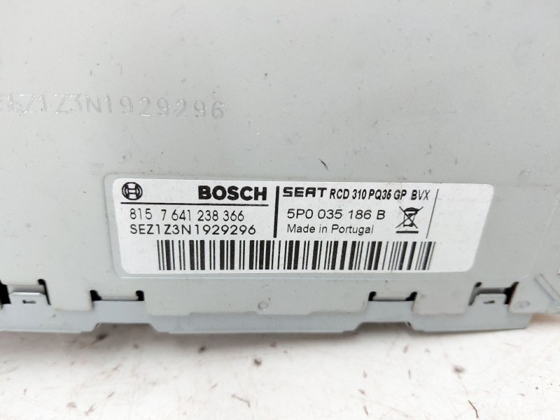 Recambio de sistema audio / radio cd para seat altea xl (5p5) stylance / style referencia OEM IAM 5P0035186B  