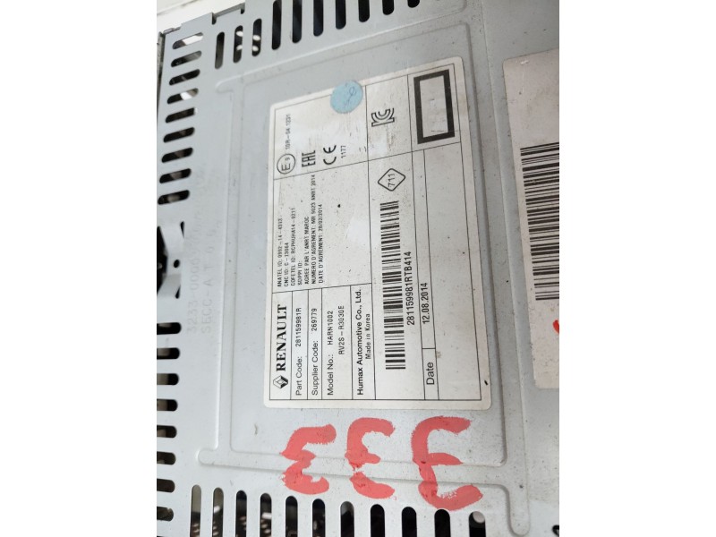 Recambio de sistema audio / radio cd para renault clio iv expression referencia OEM IAM   
