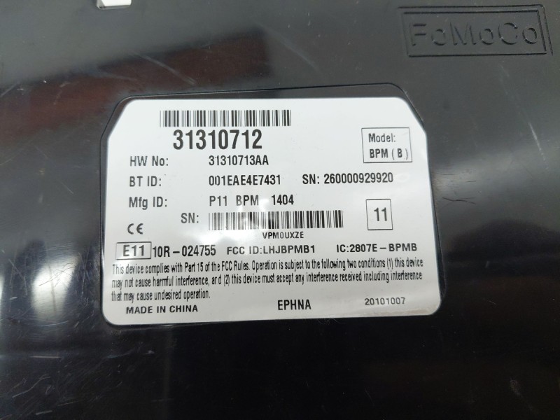 Recambio de modulo electronico para volvo xc60 d5 awd referencia OEM IAM 31310712  