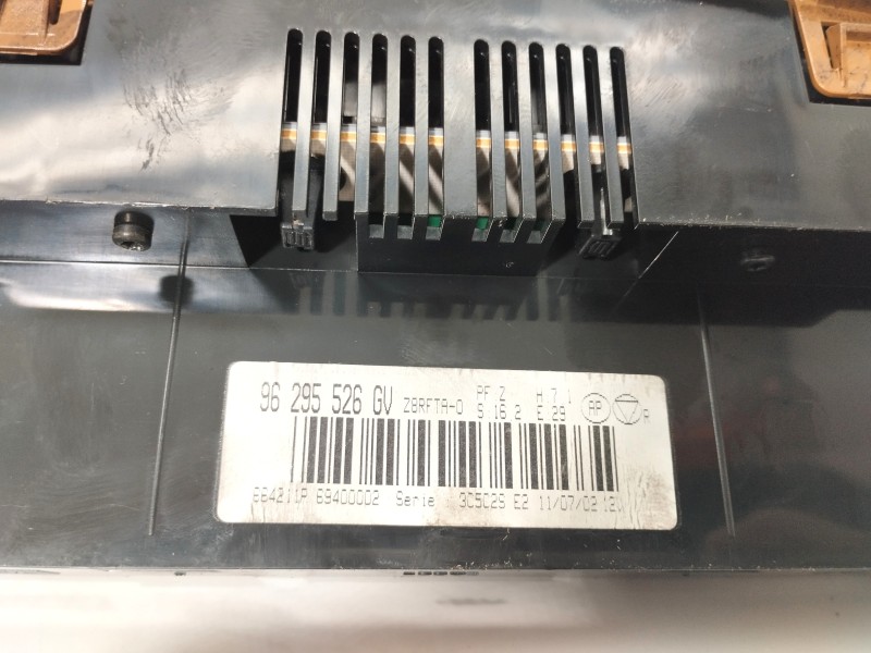 Recambio de mando climatizador para peugeot 607 (s1) 2.2 hdi fap cat referencia OEM IAM 96295526GV  