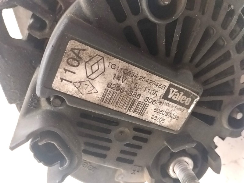 Recambio de alternador para renault megane ii berlina 5p 1.5 dci diesel referencia OEM IAM 8200386806  
							