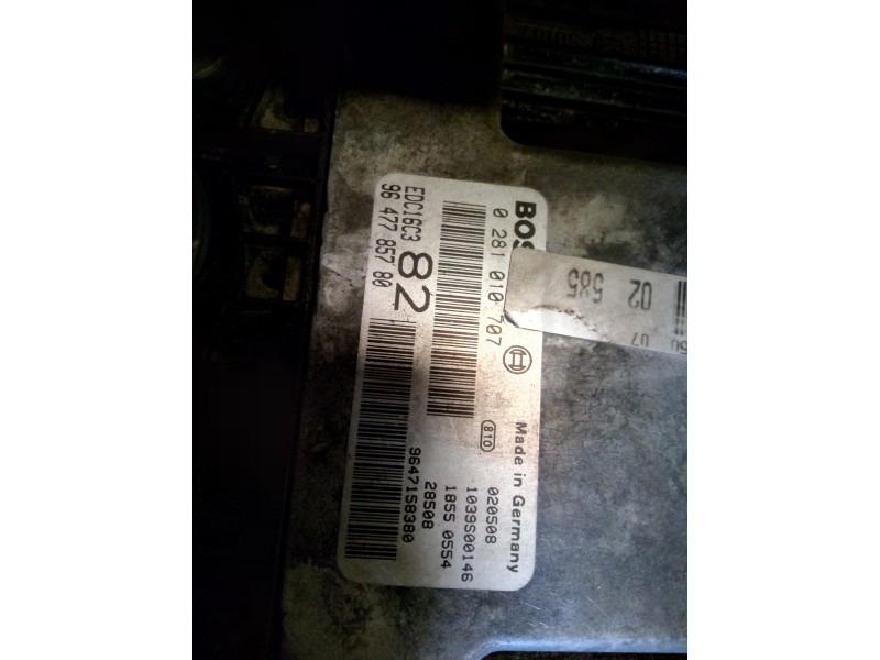 Recambio de centralita motor uce para peugeot 206 berlina 1.4 hdi referencia OEM IAM 9647785780  
							