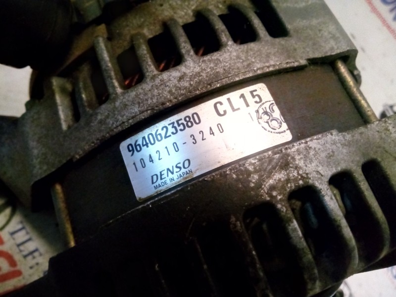 Recambio de alternador para peugeot 206 berlina 1.4 hdi referencia OEM IAM 9640623580  
							