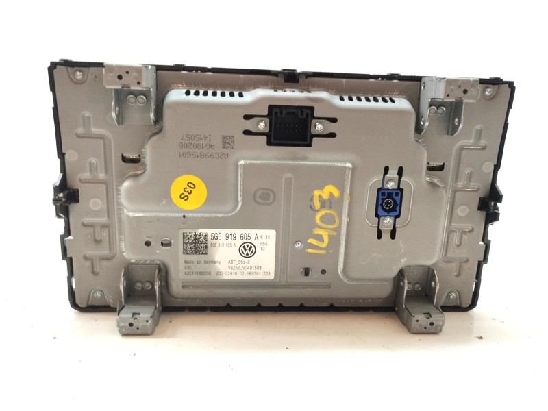 Recambio de pantalla multifuncion para volkswagen polo 1.0 tsi referencia OEM IAM 5G6919605A  