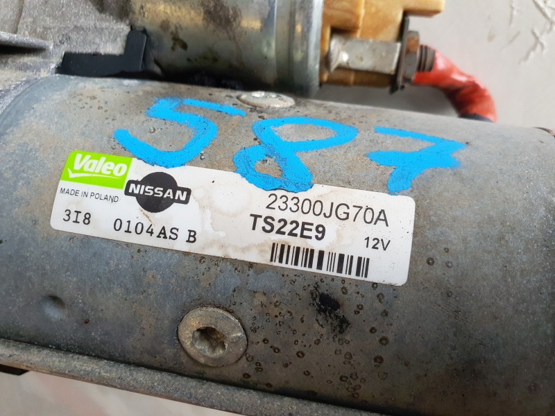 Recambio de motor arranque para nissan qashqai+2 (jj10) 2.0 dci turbodiesel cat referencia OEM IAM 23300JG70A  
							