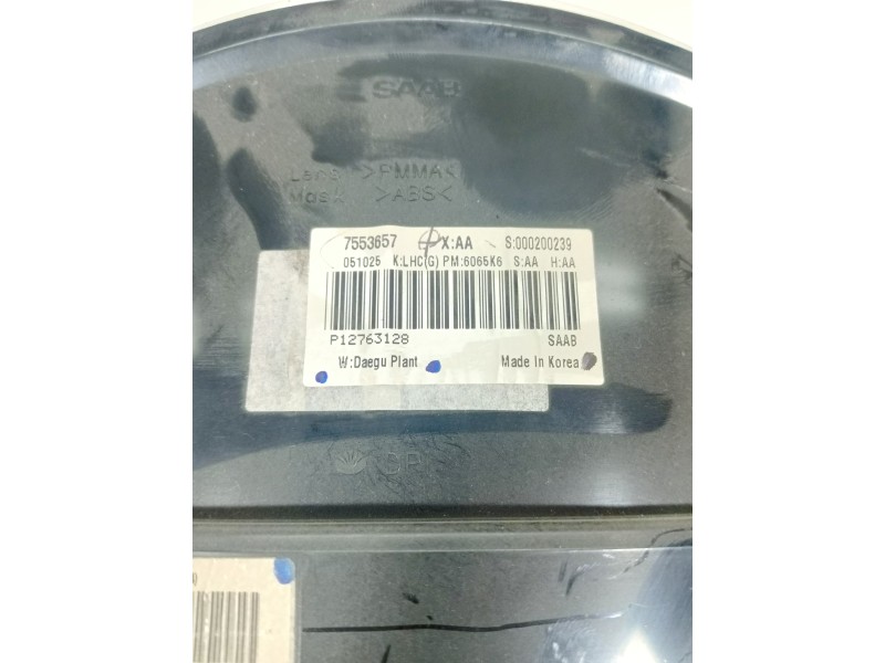 Recambio de cuadro instrumentos para saab 9-3 sport hatch 1.9 tid cat referencia OEM IAM 7553657  
							