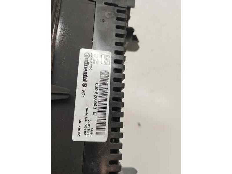 Recambio de mando climatizador para seat ibiza (6j5) 1.2 tsi referencia OEM IAM 6J0820043E  