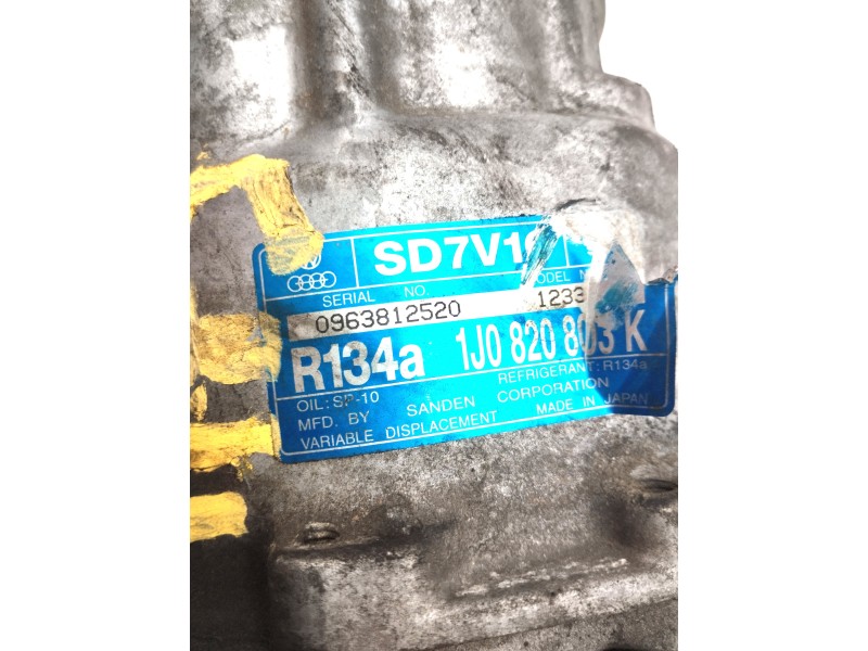 Recambio de compresor aire acondicionado para volkswagen new beetle (9c1/1c1) 1.9 tdi referencia OEM IAM 1J0820803K  
							