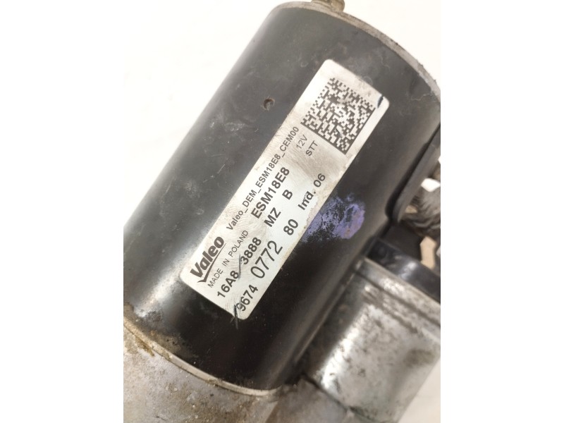 Recambio de motor arranque para citroën c4 picasso feel referencia OEM IAM 9674077280  
							