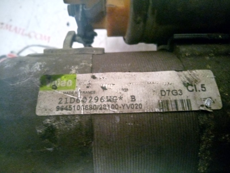 Recambio de motor arranque para citroën xsara picasso 1.6 16v hdi referencia OEM IAM 9645100680  
							
