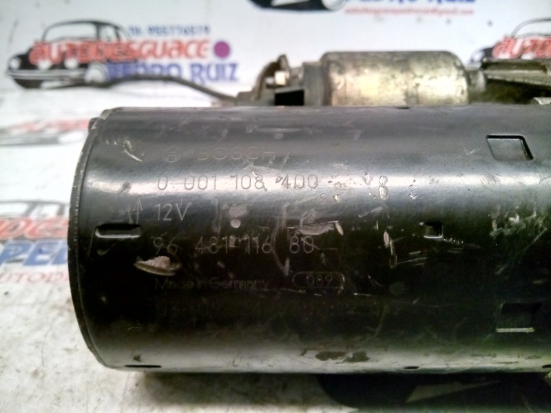 Recambio de motor arranque para peugeot 307 (s1) 2.0 hdi cat referencia OEM IAM 9648111680  
							