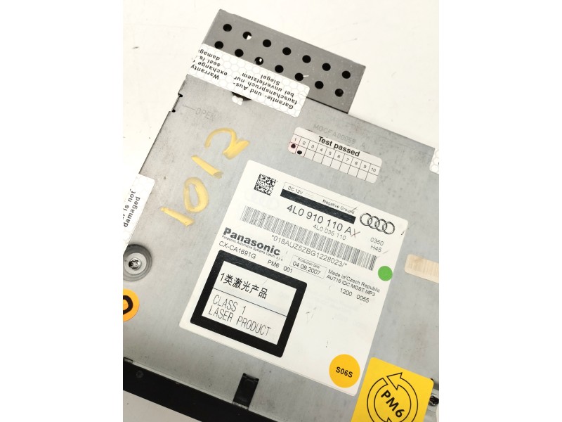 Recambio de sistema audio / radio cd para audi q7 (4l) 3.0 v6 24v tdi referencia OEM IAM 4L0910110A  
							