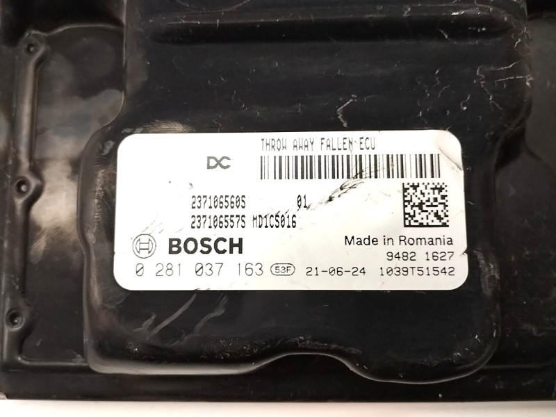 Recambio de centralita motor uce para dacia duster ii 1.5 blue dci diesel fap cat referencia OEM IAM 0281037163  