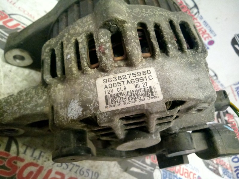 Recambio de alternador para peugeot 206 cc 2.0 16v cat referencia OEM IAM 9638275980  
							