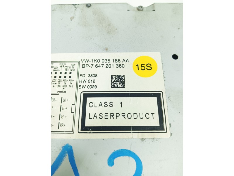 Recambio de sistema audio / radio cd para volkswagen passat variant (3c5) advance referencia OEM IAM 1K0035186AA  
							