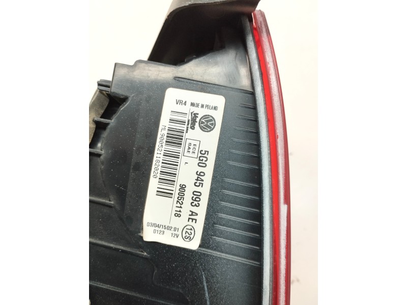 Recambio de piloto trasero izquierdo interior para volkswagen golf vii lim. 2.0 tdi referencia OEM IAM 5G0945093  
							